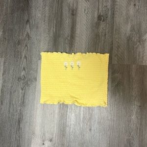 Hollister pastel yellow bandeau top